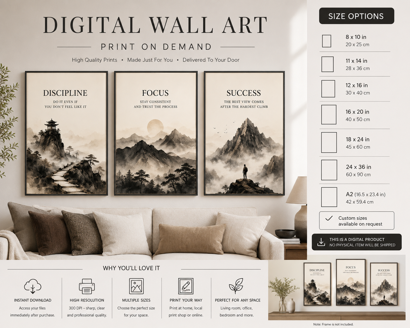 Print-on-Demand Digital Wall Decor