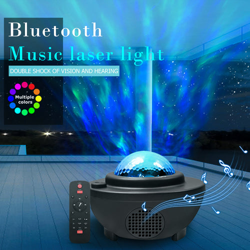 Starry Sky Galaxy Projector with Bluetooth Speaker — Ambient Night Light for Cozy Spaces