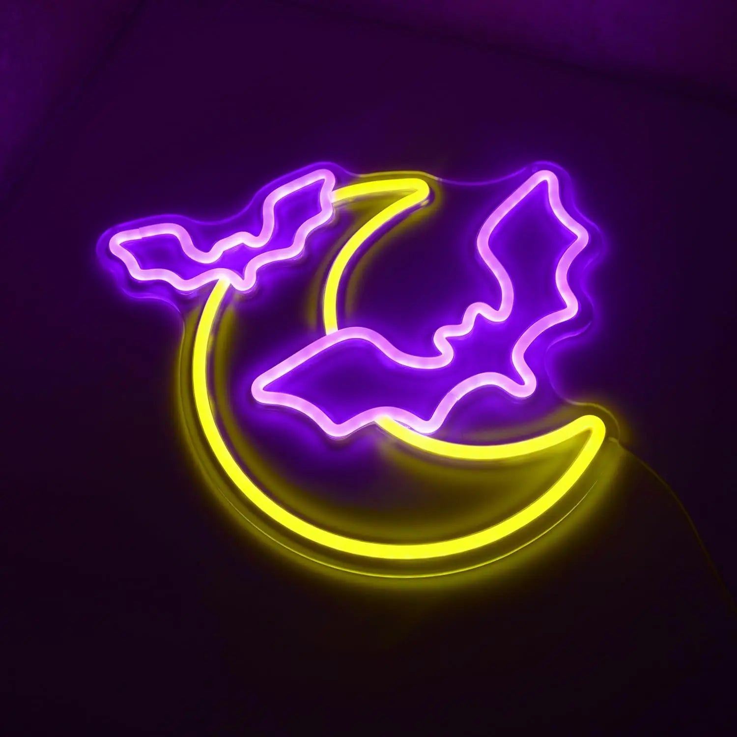 Halloween Pumpkin &amp; Ghost Neon Sign — Spooky Glow Decor