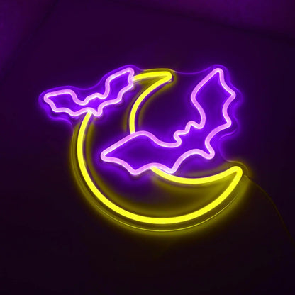 Halloween Pumpkin &amp; Ghost Neon Sign — Spooky Glow Decor