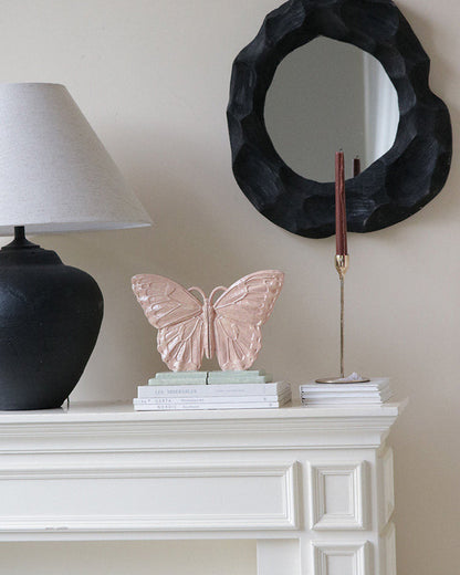 Butterfly Wings Bookend — Elegant Resin Shelf Decor