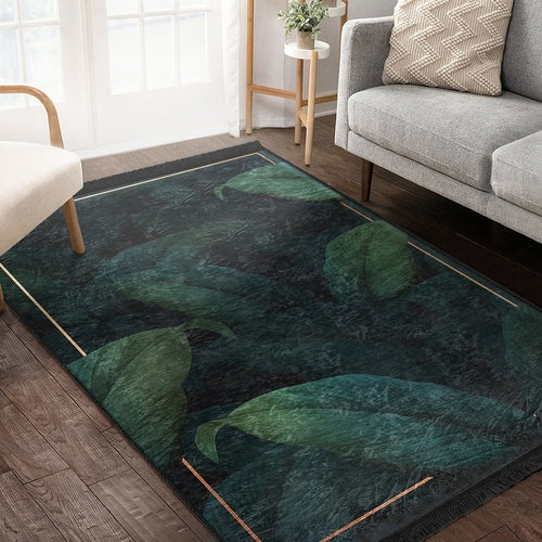 Floral Pattern Home Decor Washable Area Rug