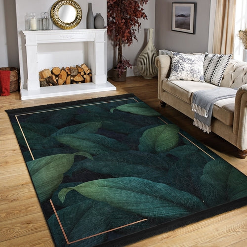 Floral Pattern Home Decor Washable Area Rug