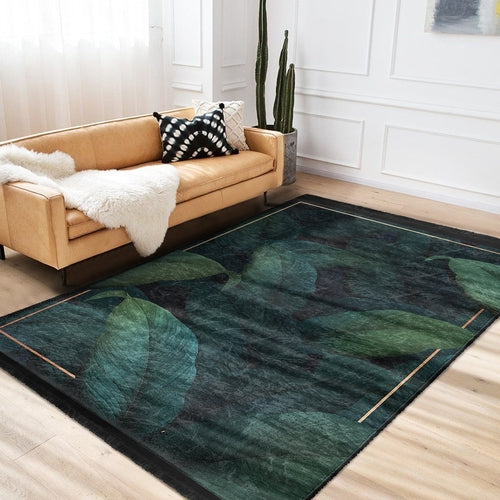 Floral Pattern Home Decor Washable Area Rug