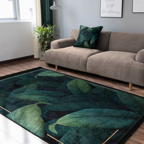 Floral Pattern Home Decor Washable Area Rug