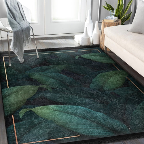 Floral Pattern Home Decor Washable Area Rug