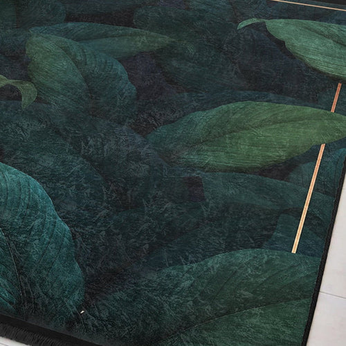 Floral Pattern Home Decor Washable Area Rug