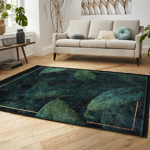 Floral Pattern Home Decor Washable Area Rug