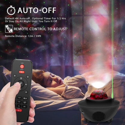 Starry Sky Galaxy Projector with Bluetooth Speaker — Ambient Night Light for Cozy Spaces