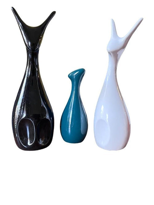 Lucky Deer Family Ceramic Figures — Matte Finish Home Decor